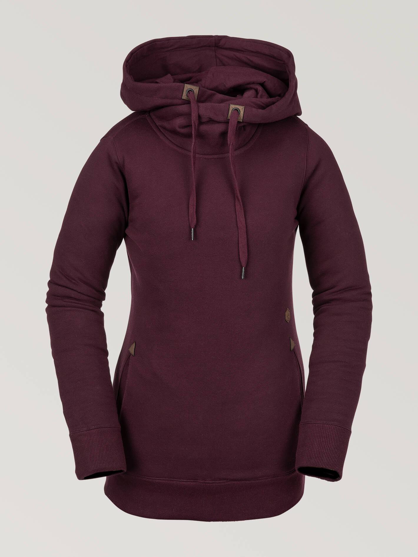 Womens Tower Pullover Fleece - Merlot
