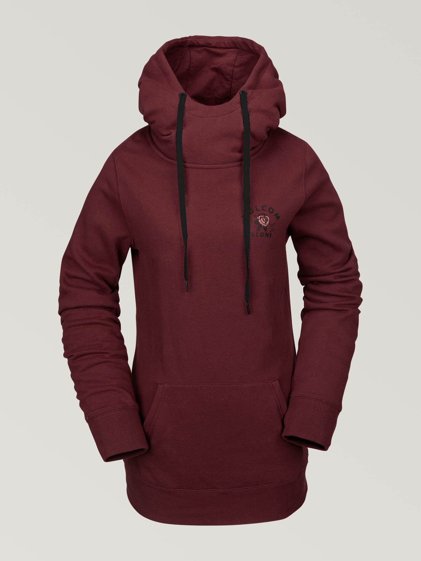 Womens Costus Pullover Fleece - Scarlet