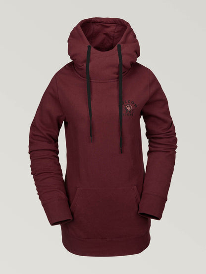 Womens Costus Pullover Fleece - Scarlet
