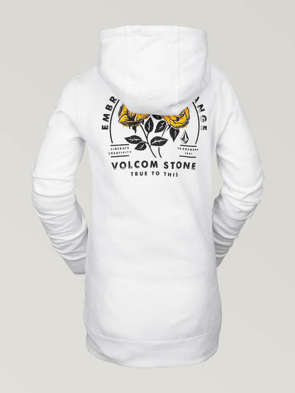 Womens Costus Pullover Fleece - White