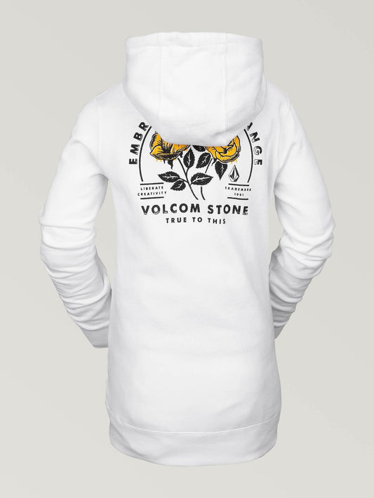 Womens Costus Pullover Fleece - White