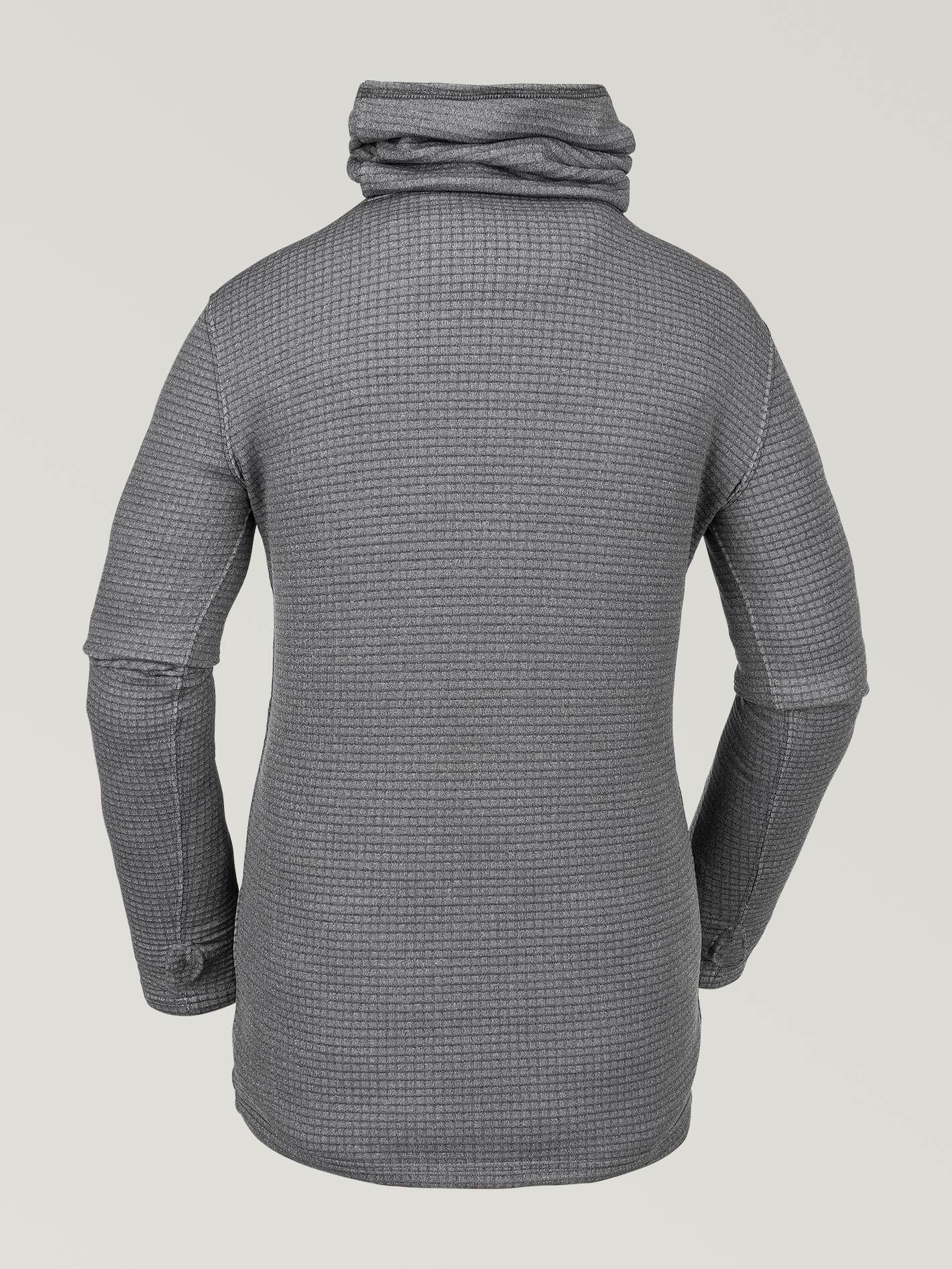 Womens Tech Funnel Fleece - Heather Grey