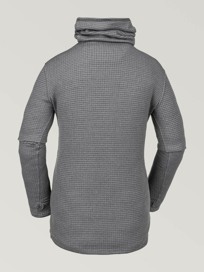 Womens Tech Funnel Fleece - Heather Grey