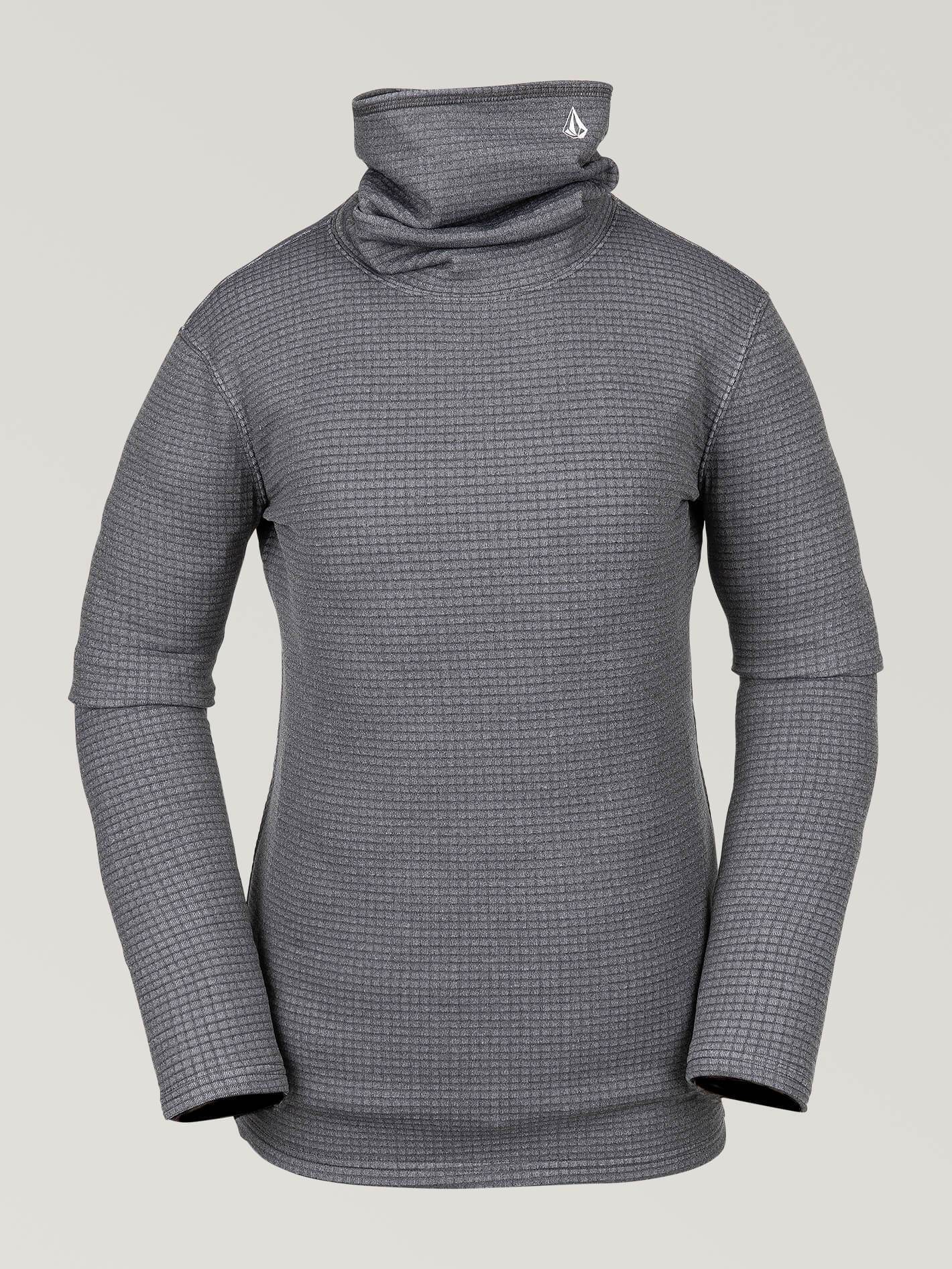 Womens Tech Funnel Fleece - Heather Grey