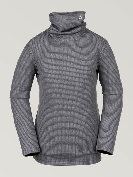 Womens Tech Funnel Fleece - Heather Grey