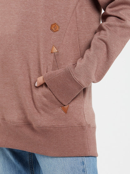 Tower Pullover Fleece - Rose Wood