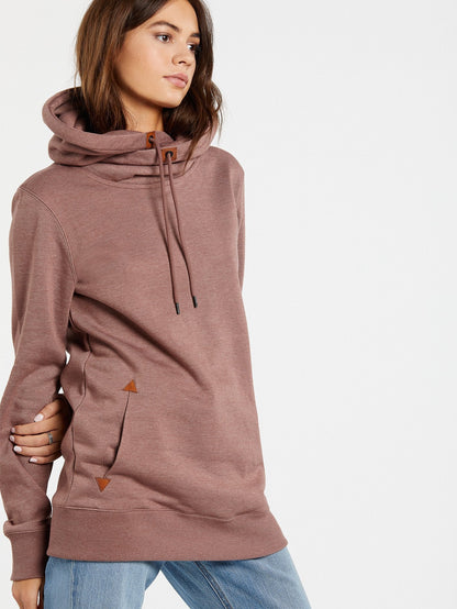 Tower Pullover Fleece - Rose Wood