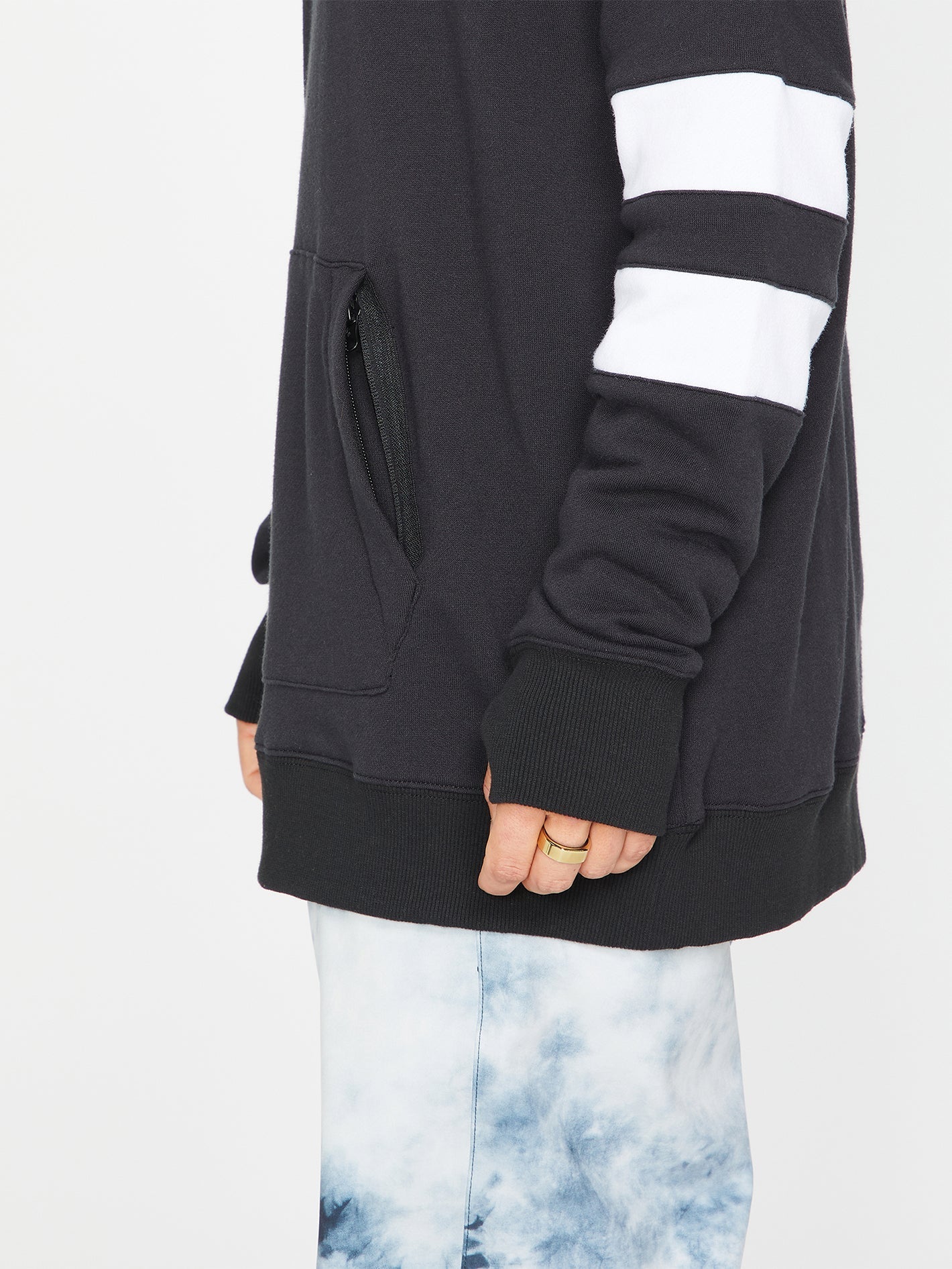 Banded Hoodie - Black