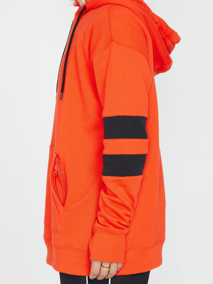Banded Hoodie - Orange Shock
