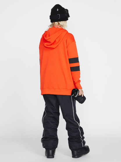 Banded Hoodie - Orange Shock