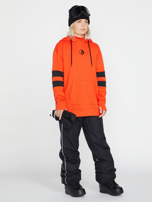 Banded Hoodie - Orange Shock