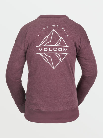 Polartec Crew Fleece - MERLOT