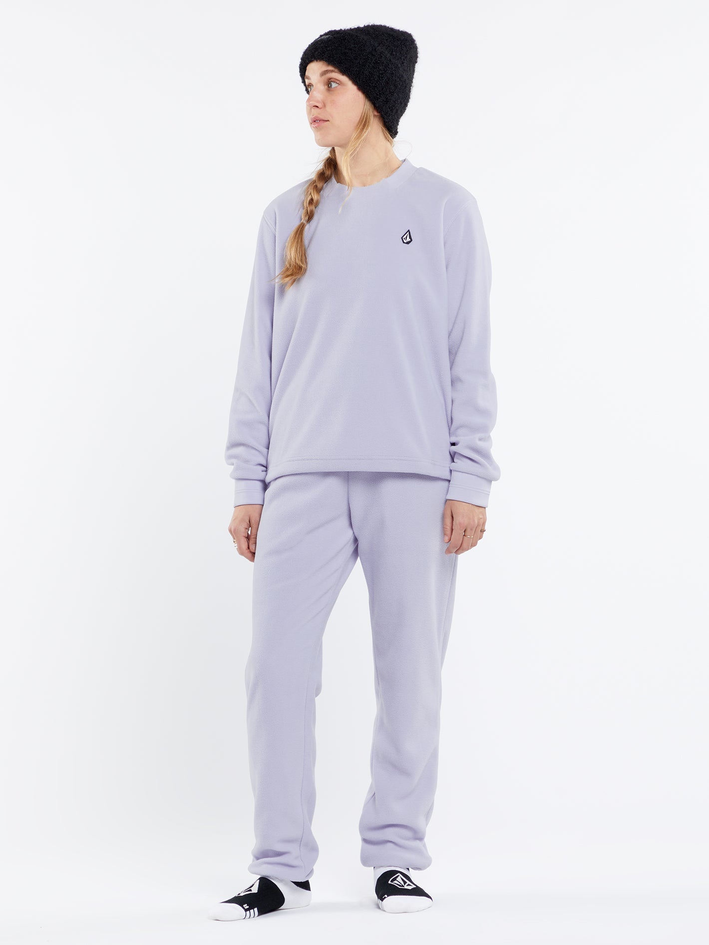 Polar Fleece Sweatshirt - LILAC ASH