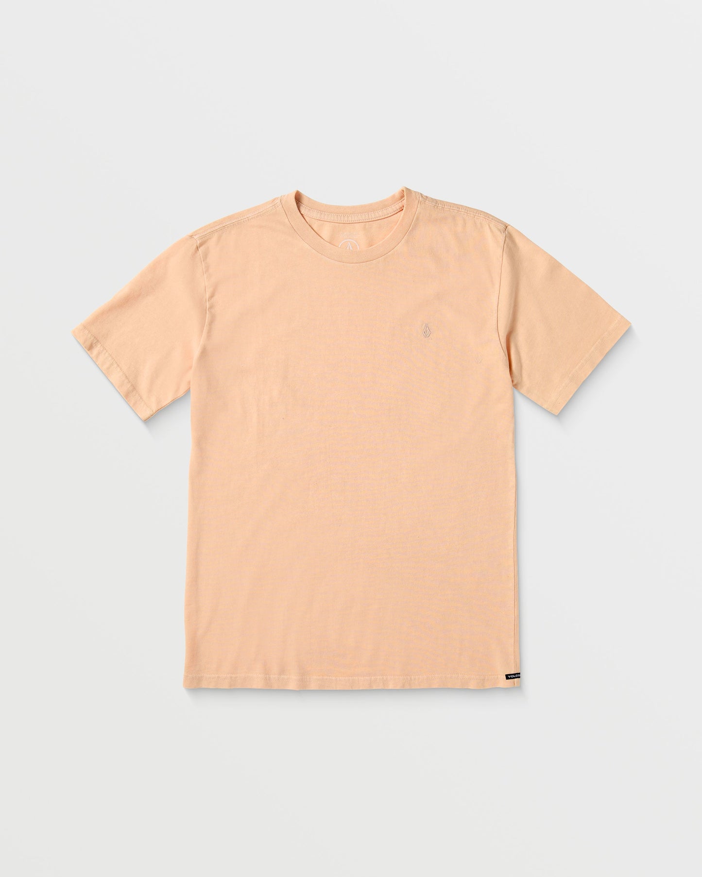 Solid Stone Emb T-shirt - PEACH - (KIDS)