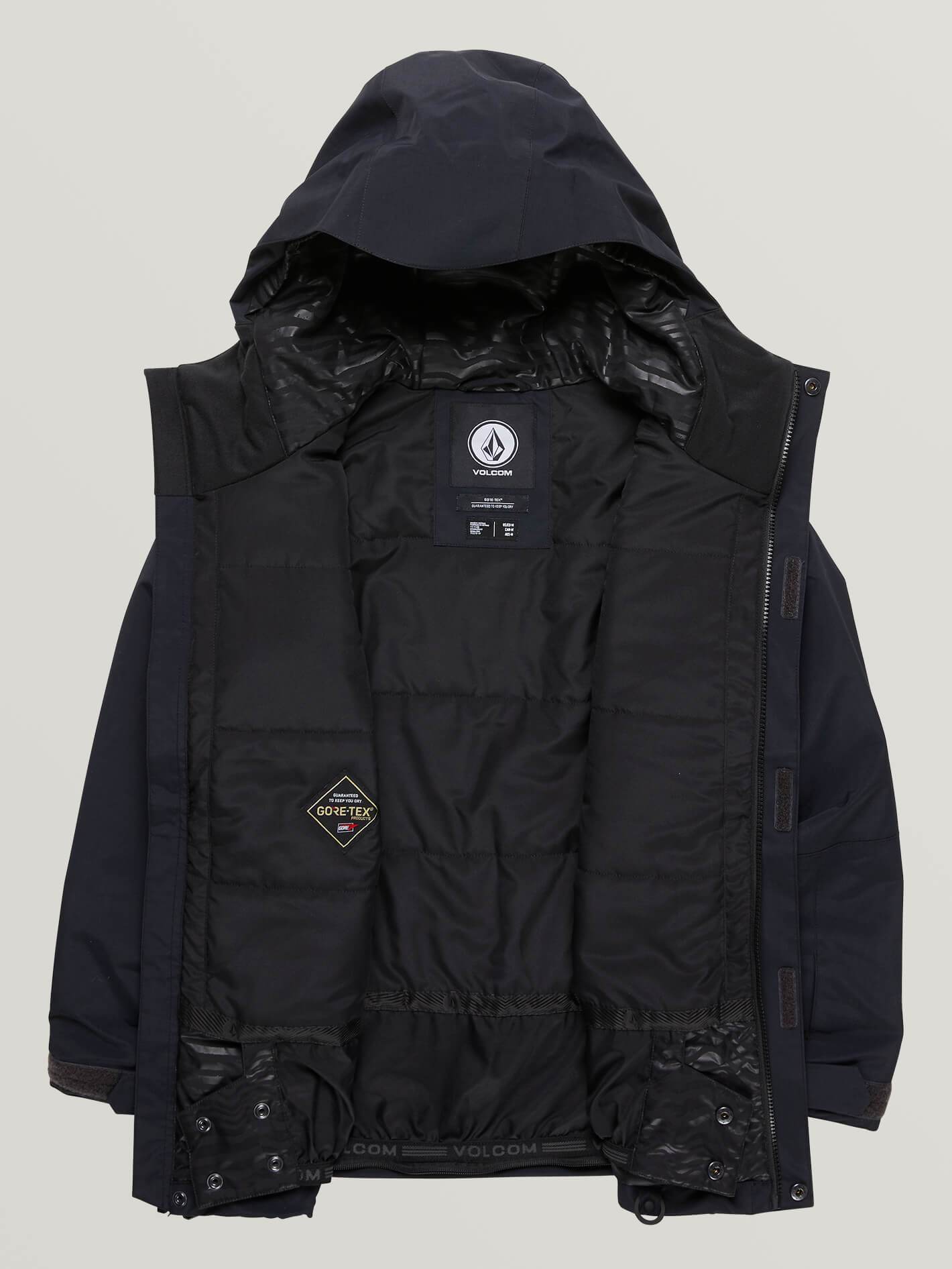 Kids Unisex Youth L Gore-Tex Jacket - Black