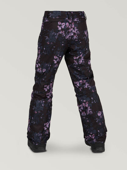 Big Girls  Silver Pine Insulated Pants - Black Floral Print