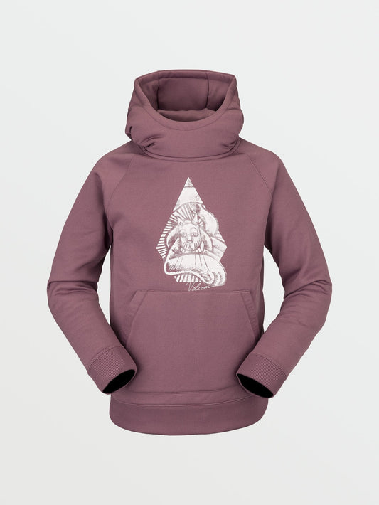 Youth Riding Fleece Hoodie - ROSEWOOD - (KIDS)