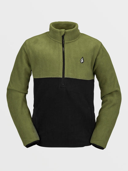 Youth Half-Zipped Polar Sweatshirt - MILITARY - (KIDS)