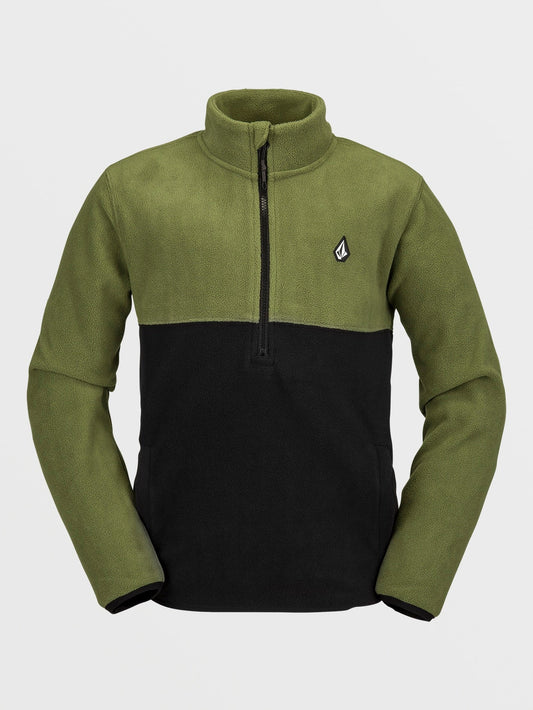 Youth Half-Zipped Polar Sweatshirt - MILITARY - (KIDS)