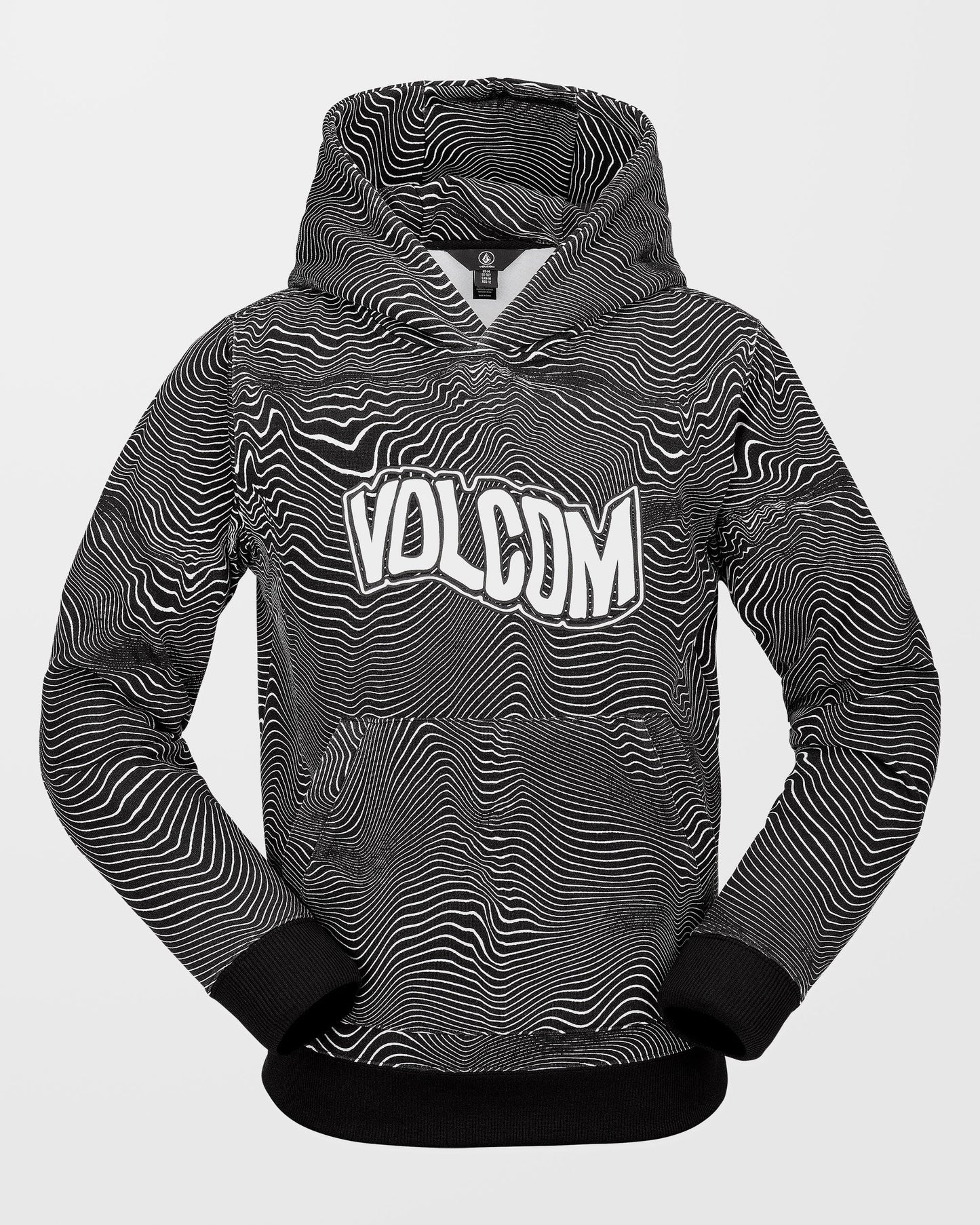 Hydro Fleece Hoodie - Black Print - (KIDS)