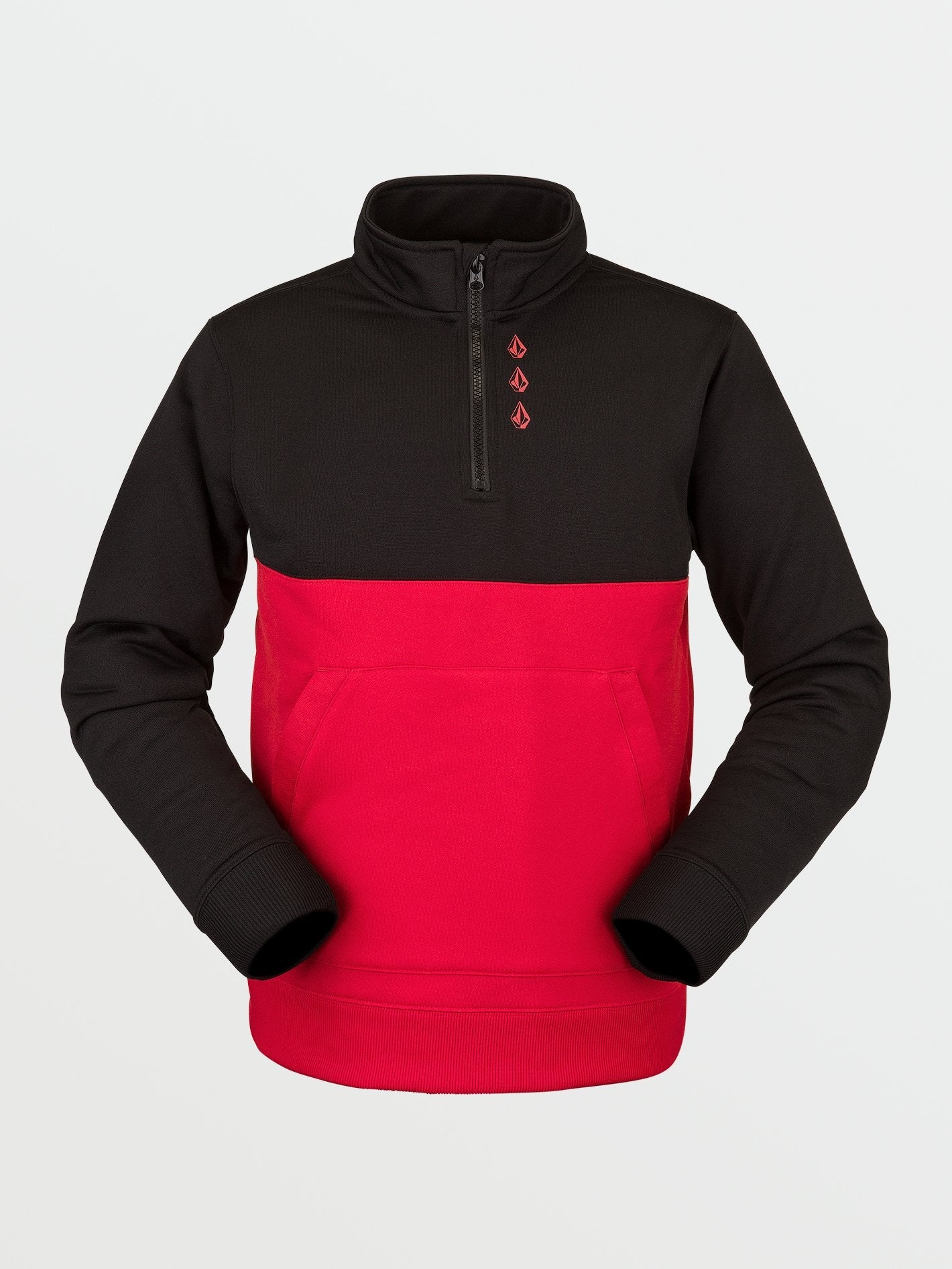 Stone 1/4 Zip Fleece - RED - (KIDS)
