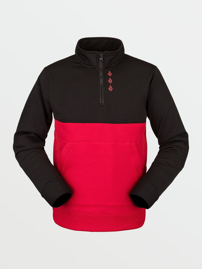 Stone 1/4 Zip Fleece - RED - (KIDS)