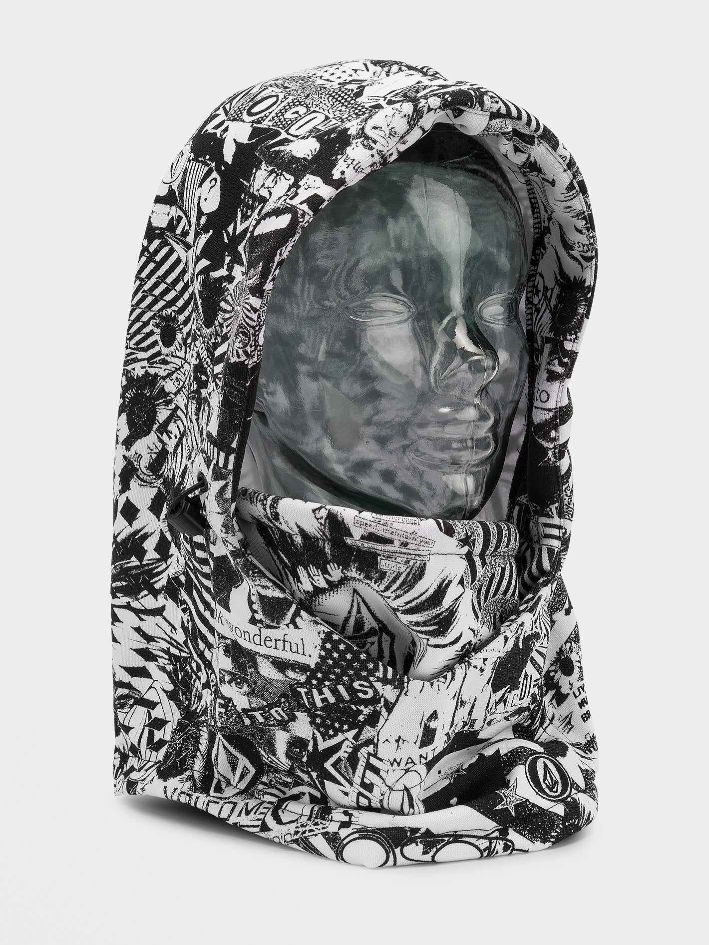 Hydro Fleece Hood Thingy - Black White
