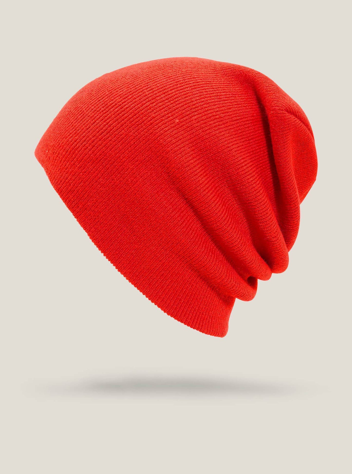 Modern Beanie - Fire Red