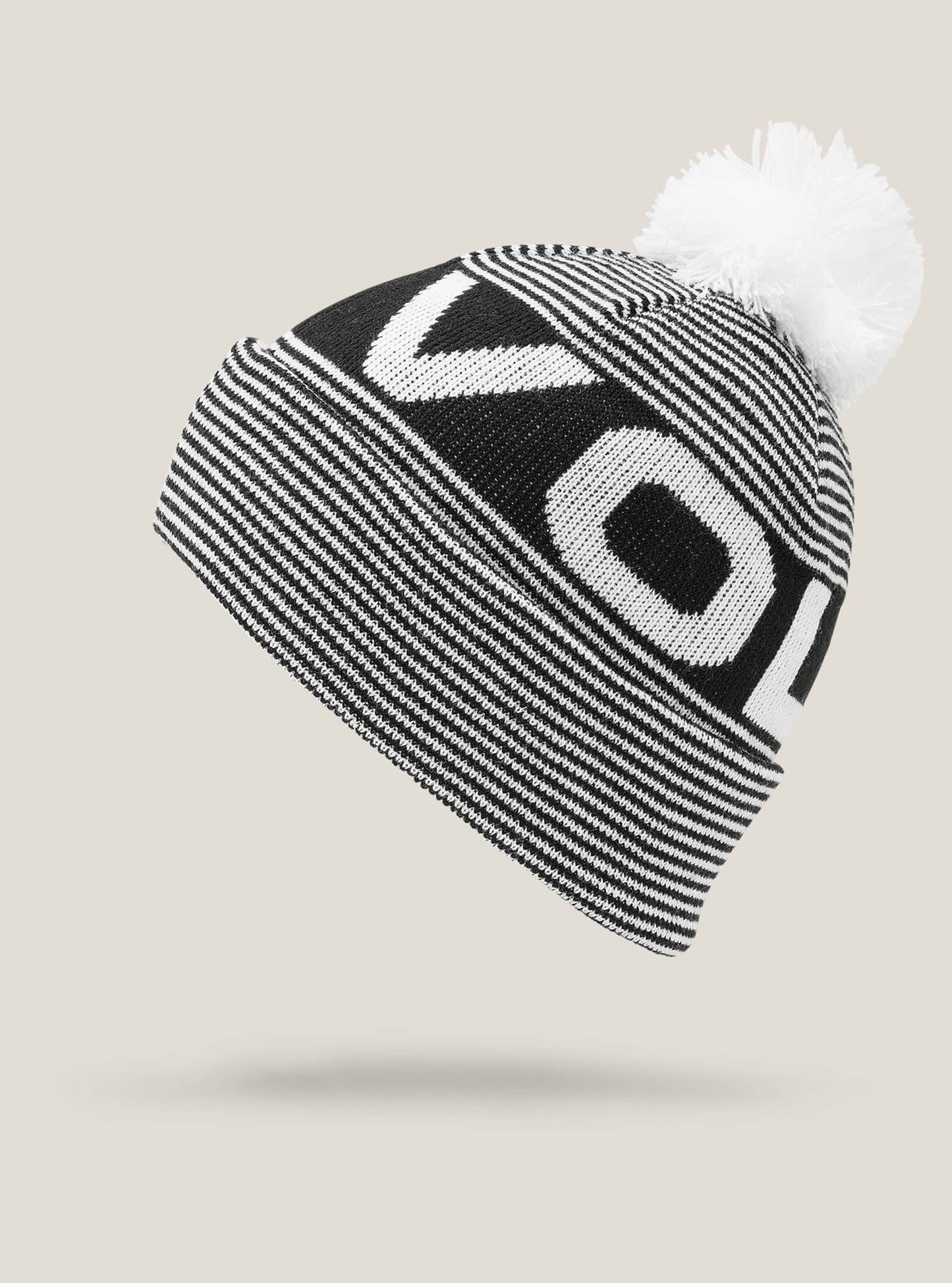 Pin Stripe Beanie - Black
