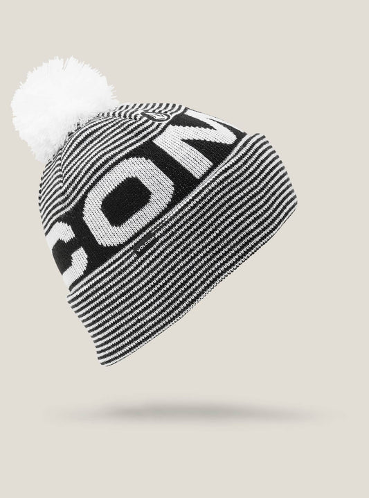 Pin Stripe Beanie - Black