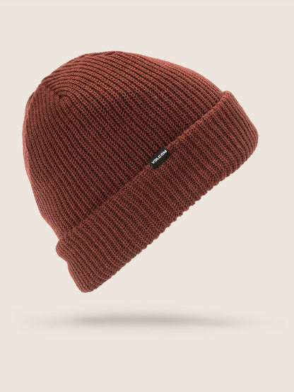 Sweep Lined Beanie - Burnt Red