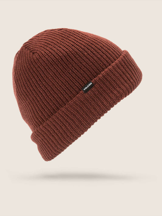 Sweep Lined Beanie - Burnt Red