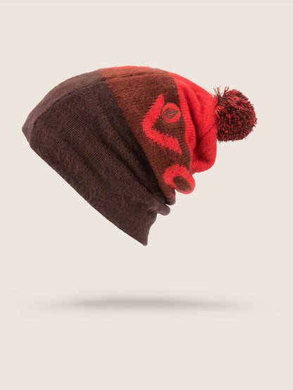 Global Beanie - Black Red