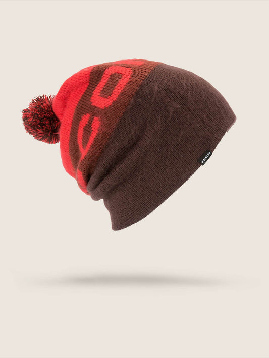 Global Beanie - Black Red