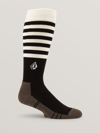 Mens Lodge Sock - Black Stripe