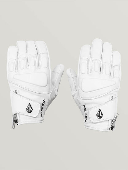 Mens Crail Leather Glove - White