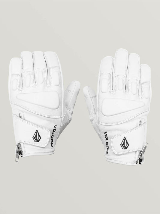 Mens Crail Leather Glove - White