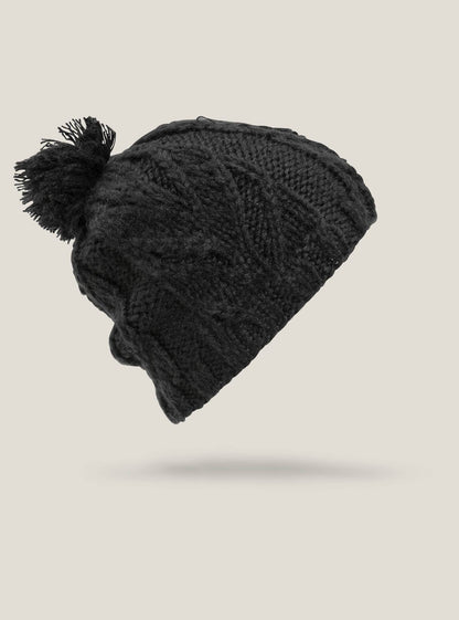 Leaf Beanie - Black