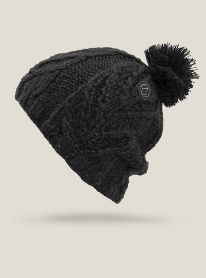 Leaf Beanie - Black