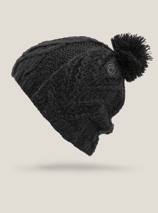 Leaf Beanie - Black