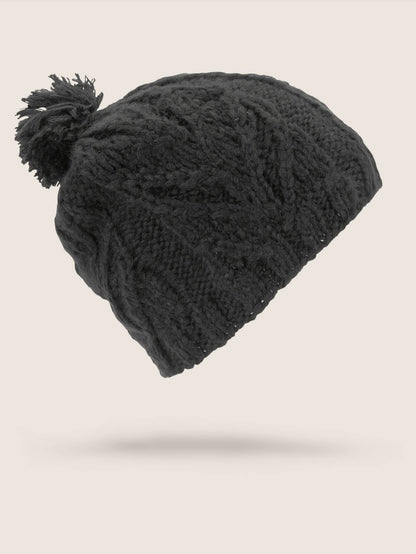 Leaf Beanie - Black