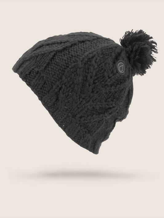 Leaf Beanie - Black