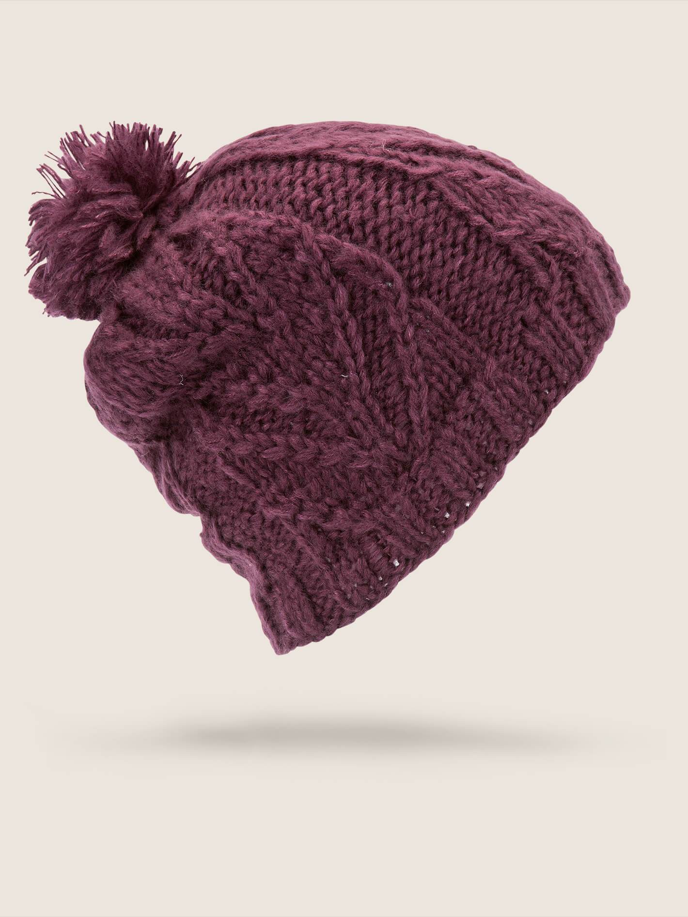 Leaf Beanie - Merlot