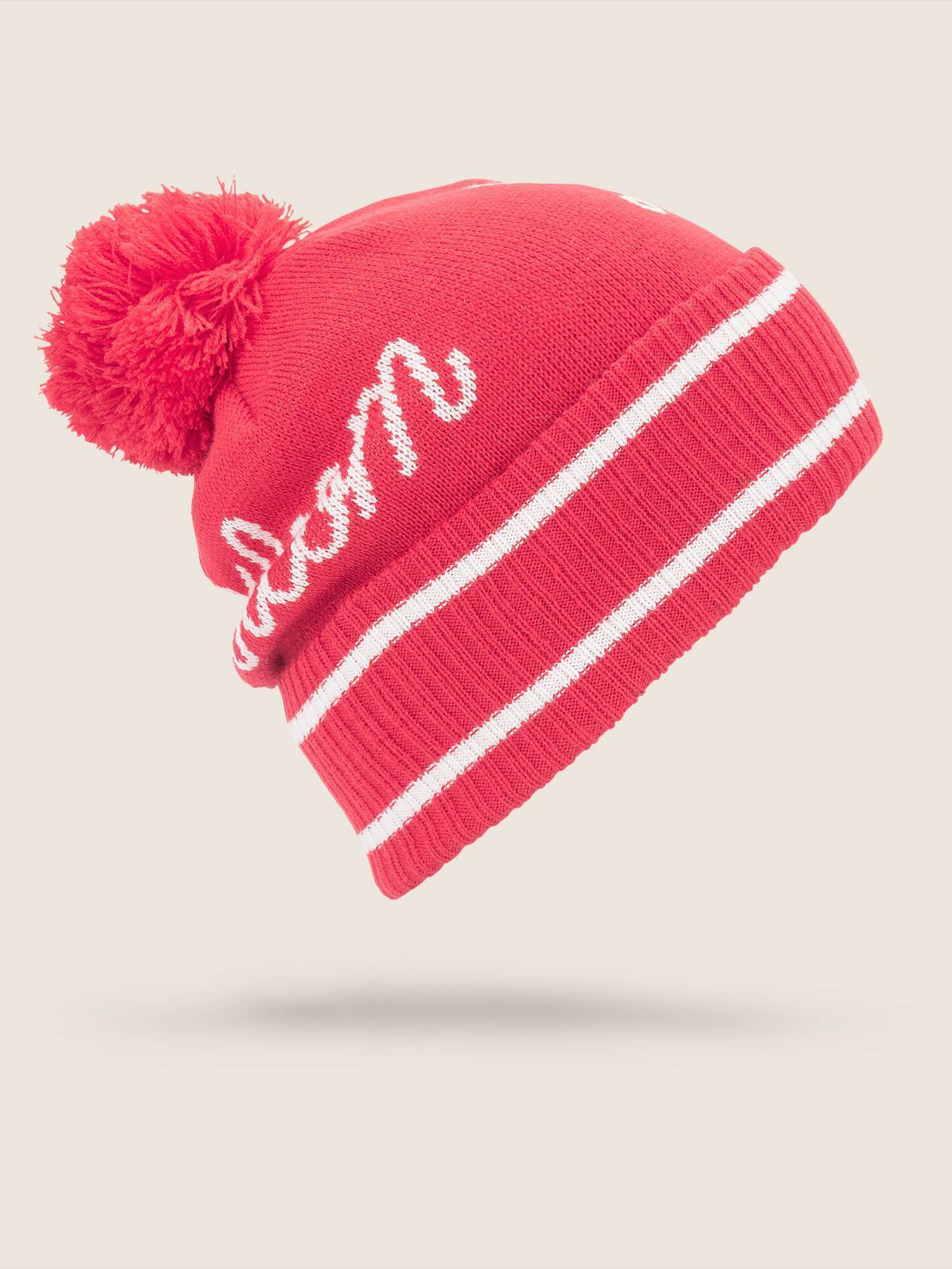 Script Beanie - Crimson