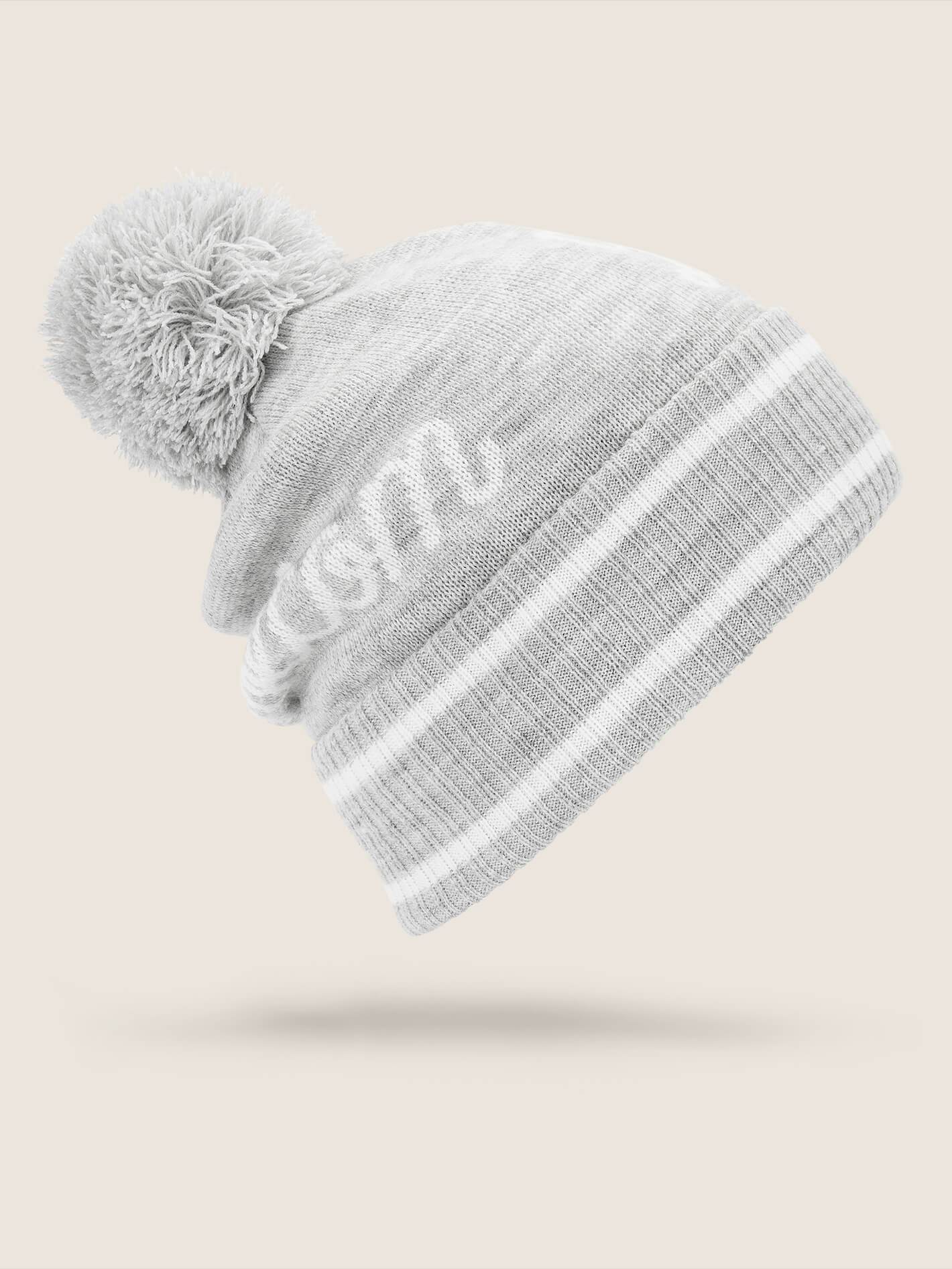 Script Beanie - Heather Grey