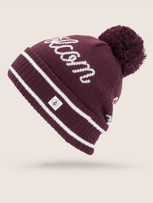 Script Beanie - Merlot