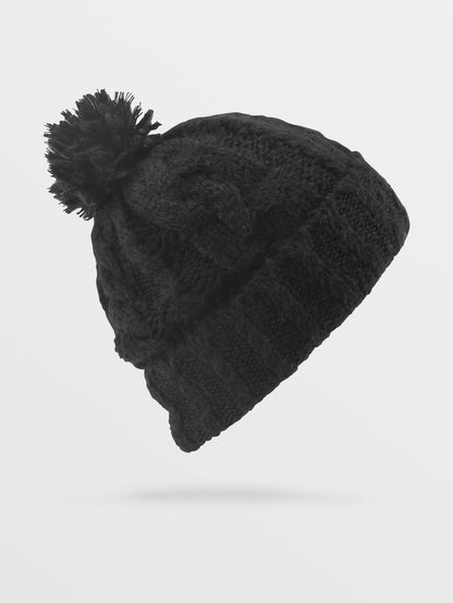 Leaf Beanie - BLACK