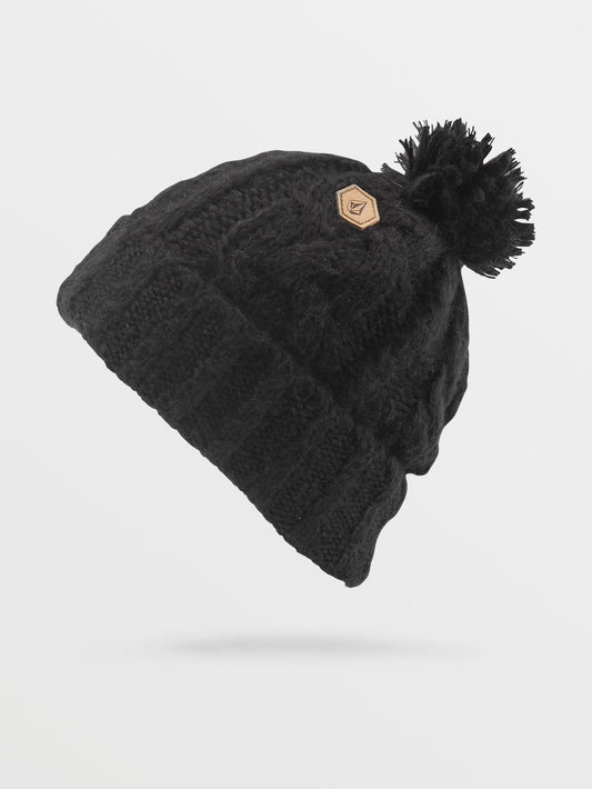 Leaf Beanie - BLACK