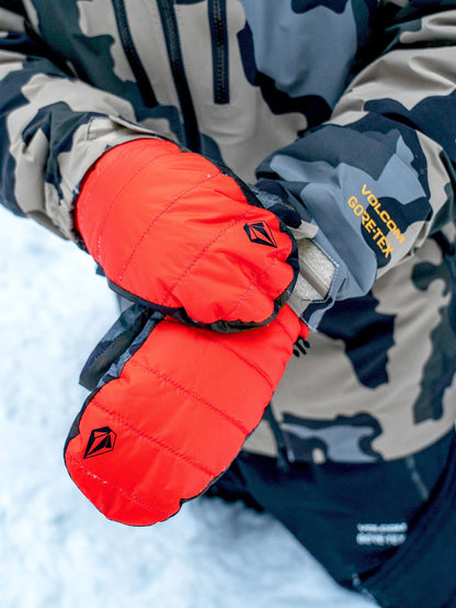 Puff Puff Mittens - ORANGE