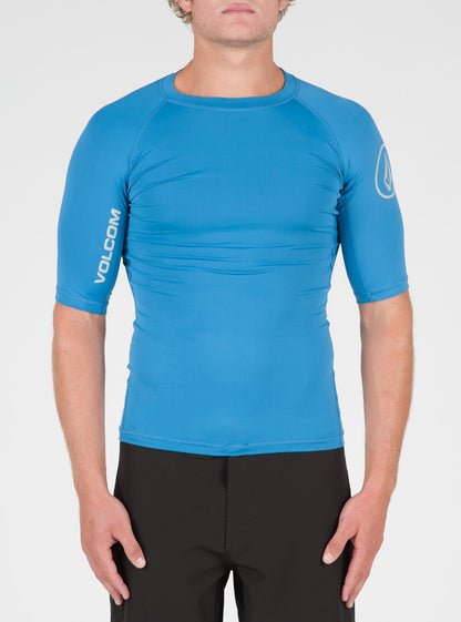 Lido Solid Short Sleeve Rashguard - Deep Water